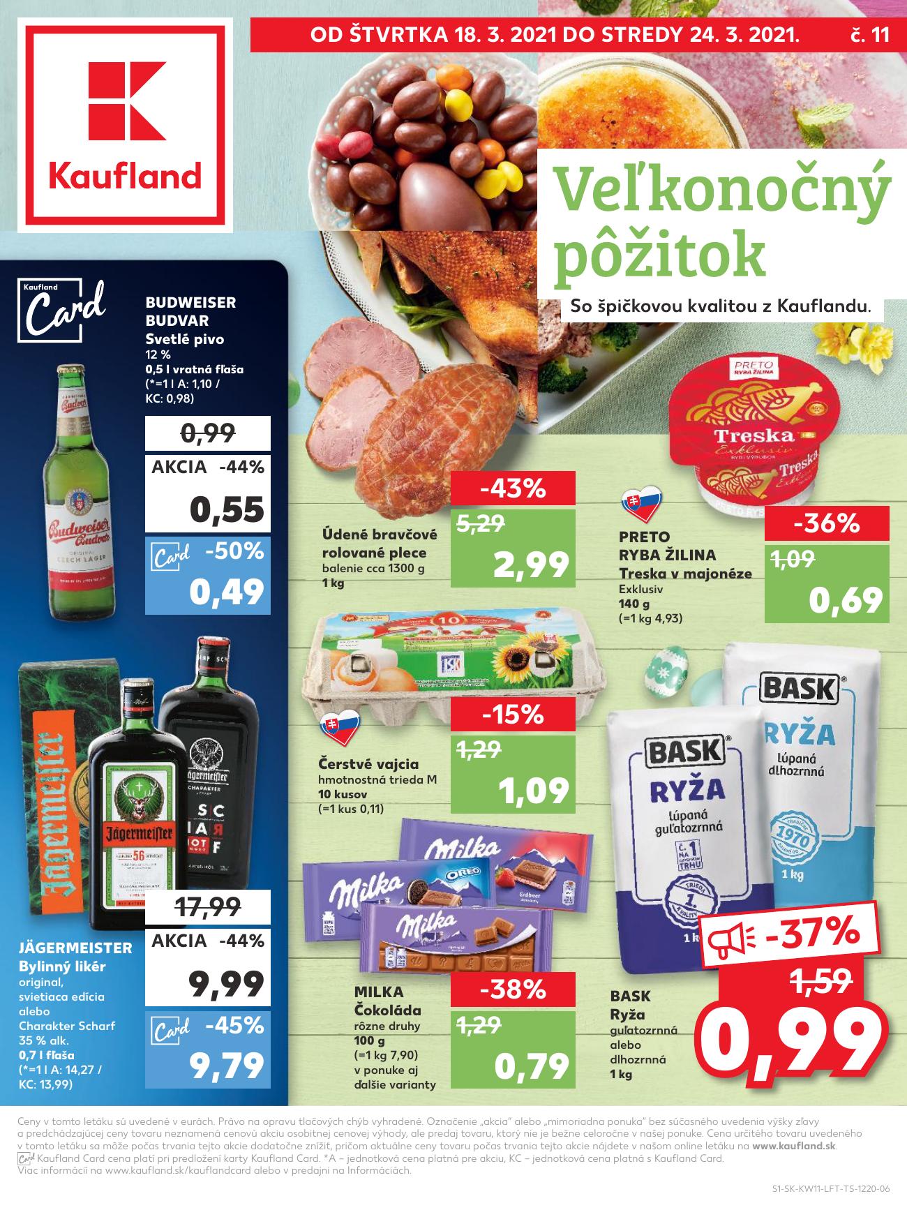 Leták.sk Kaufland akciový leták platný od 18.03.2021