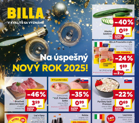 billa - leták od 28.12.2024