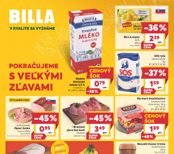 billa - leták od 29.01.2025