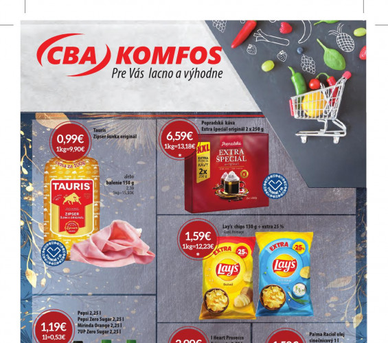 CBA Komfos - leták od 15.12.2024