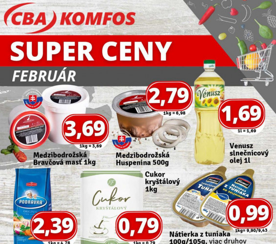 cba-komfos - leták CBA Komfos Február od 01.02.2025