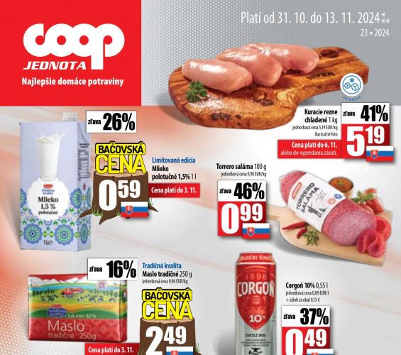 COOP - leták od 31.10.2024