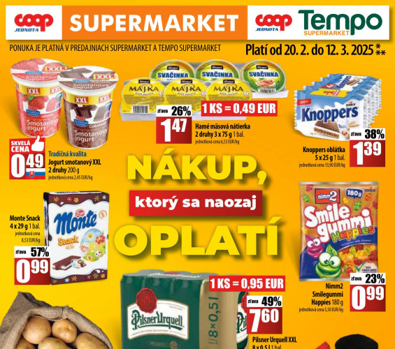 COOP - leták COOP Supermarket od 20.02.2025