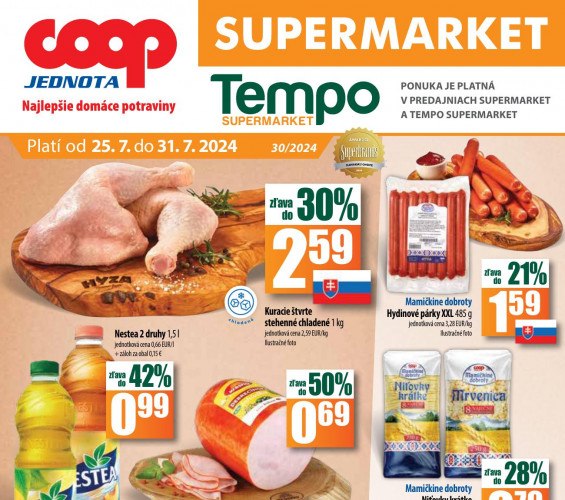 COOP - leták Coop Supermarket od 25.07.2024