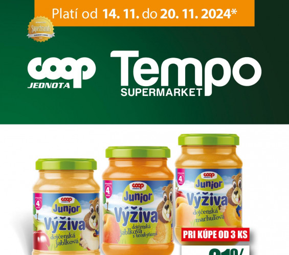 coop - leták Coop Tempo od 14.11.2024