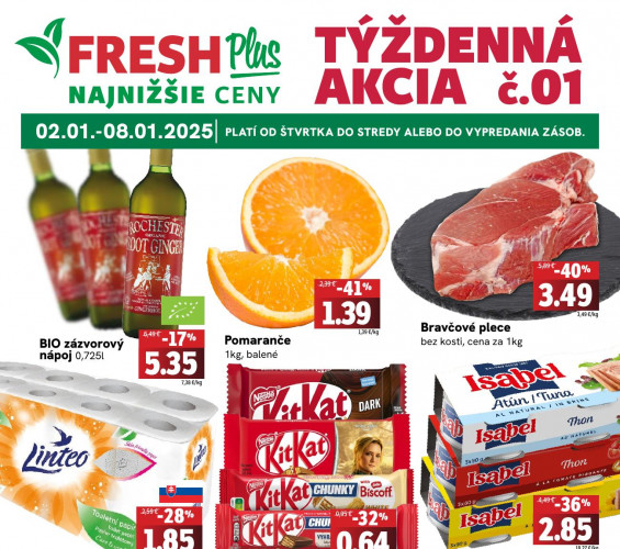 fresh - leták Fresh týždeň od 02.01.2025