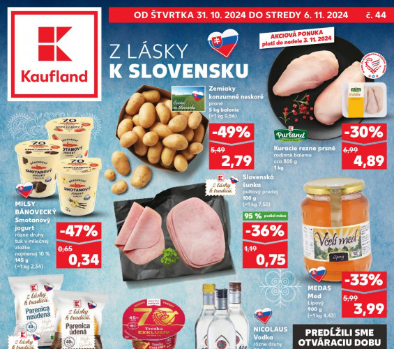 kaufland - leták od 31.10.2024