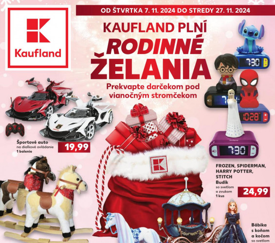 Kaufland - leták Kaufland hračky od 07.11.2024