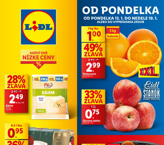 lidl - leták od 13.01.2025