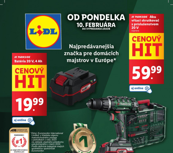 lidl - leták Lidl tovar od 10.02.2025