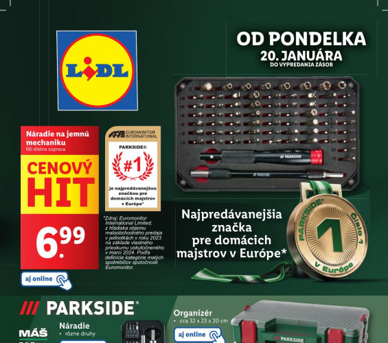 lidl - leták Lidl tovar od 20.01.2025