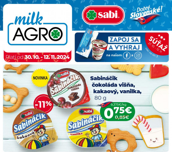 Milk Agro - leták od 30.10.2024