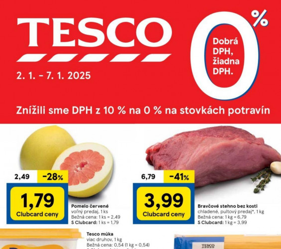 Tesco - Leták Tesco Hypermarkety od 02.01.2025