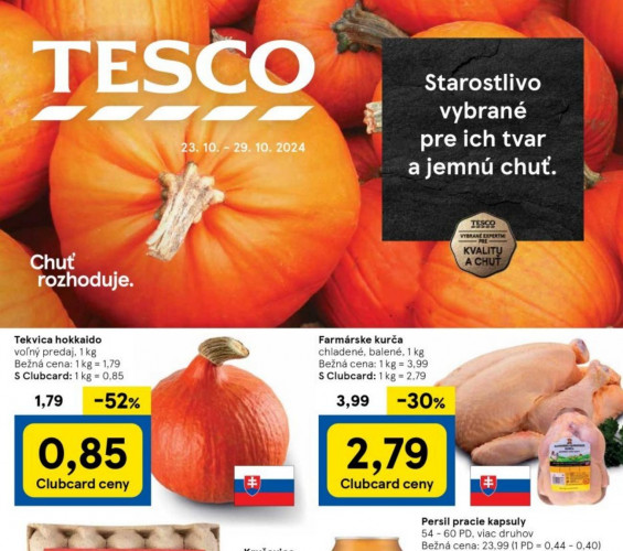 Tesco - Leták Tesco Hypermarkety od 23.10.2024