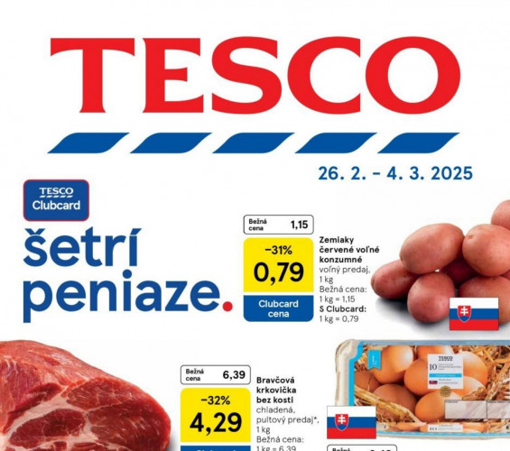 Tesco - Leták Tesco Hypermarkety od 26.02.2025