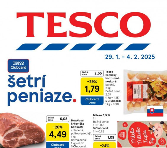 Tesco - Leták Tesco Hypermarkety od 29.01.2025